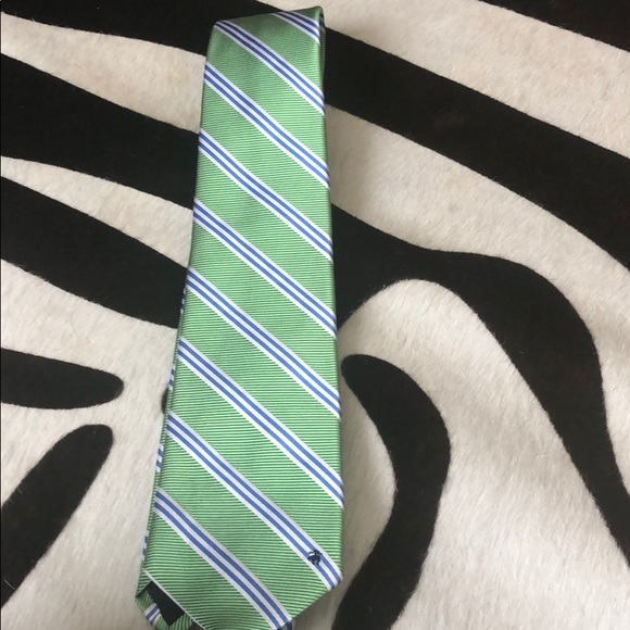Brooks Brothers Green and blue Pure silk tie. - Picture 2 of 4